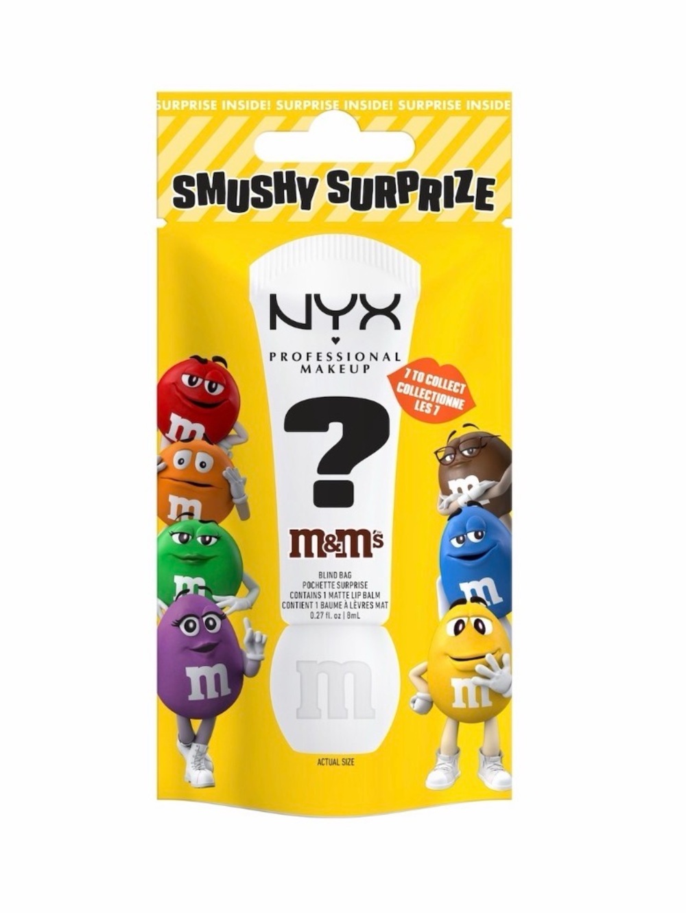 NYX x M&M's Smushy Surprise Matte Lip Balm